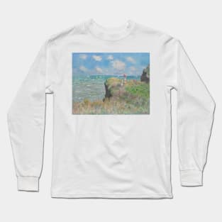 Cliff Walk at Pourville by Claude Monet Long Sleeve T-Shirt